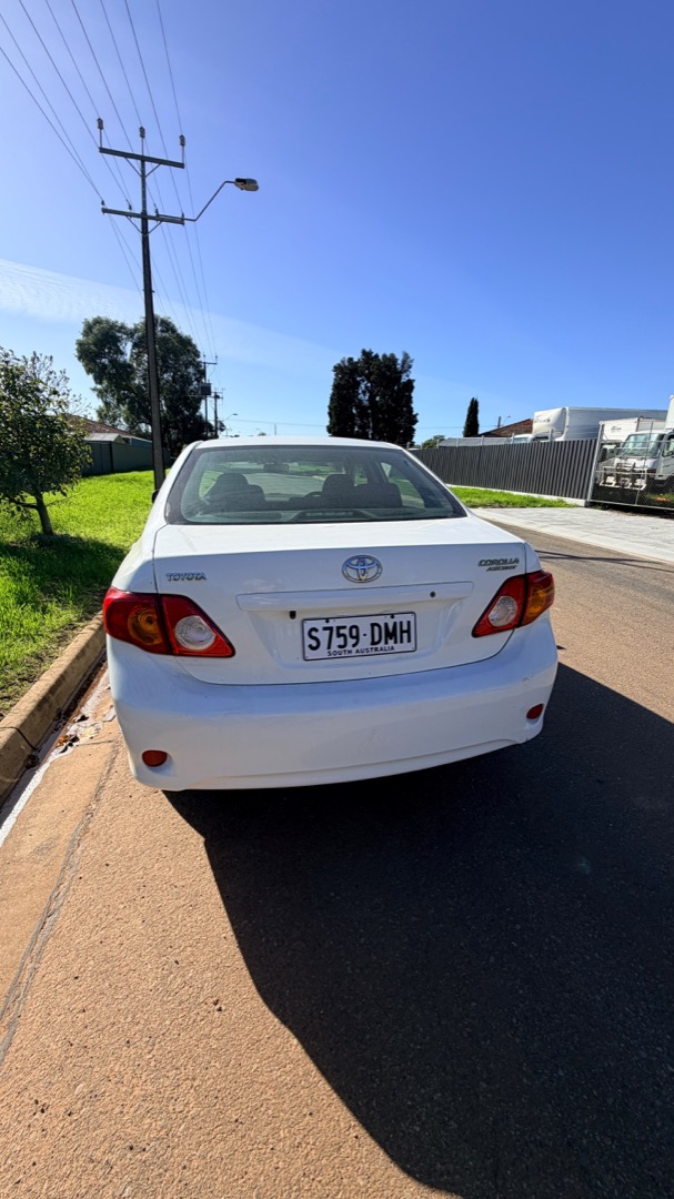 2008 Toyota Corolla Ascent — rear