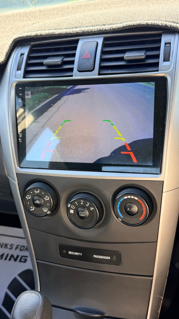 2008 Toyota Corolla Ascent — reverse camera display